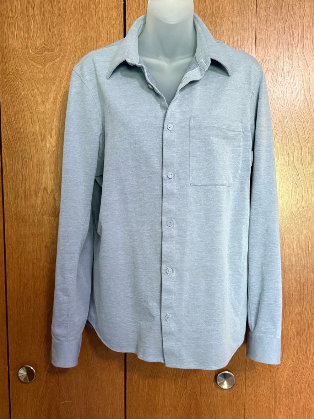 Lululemon Commission Long Sleeve Oxford Blouse with Pocket Size Medium Like New